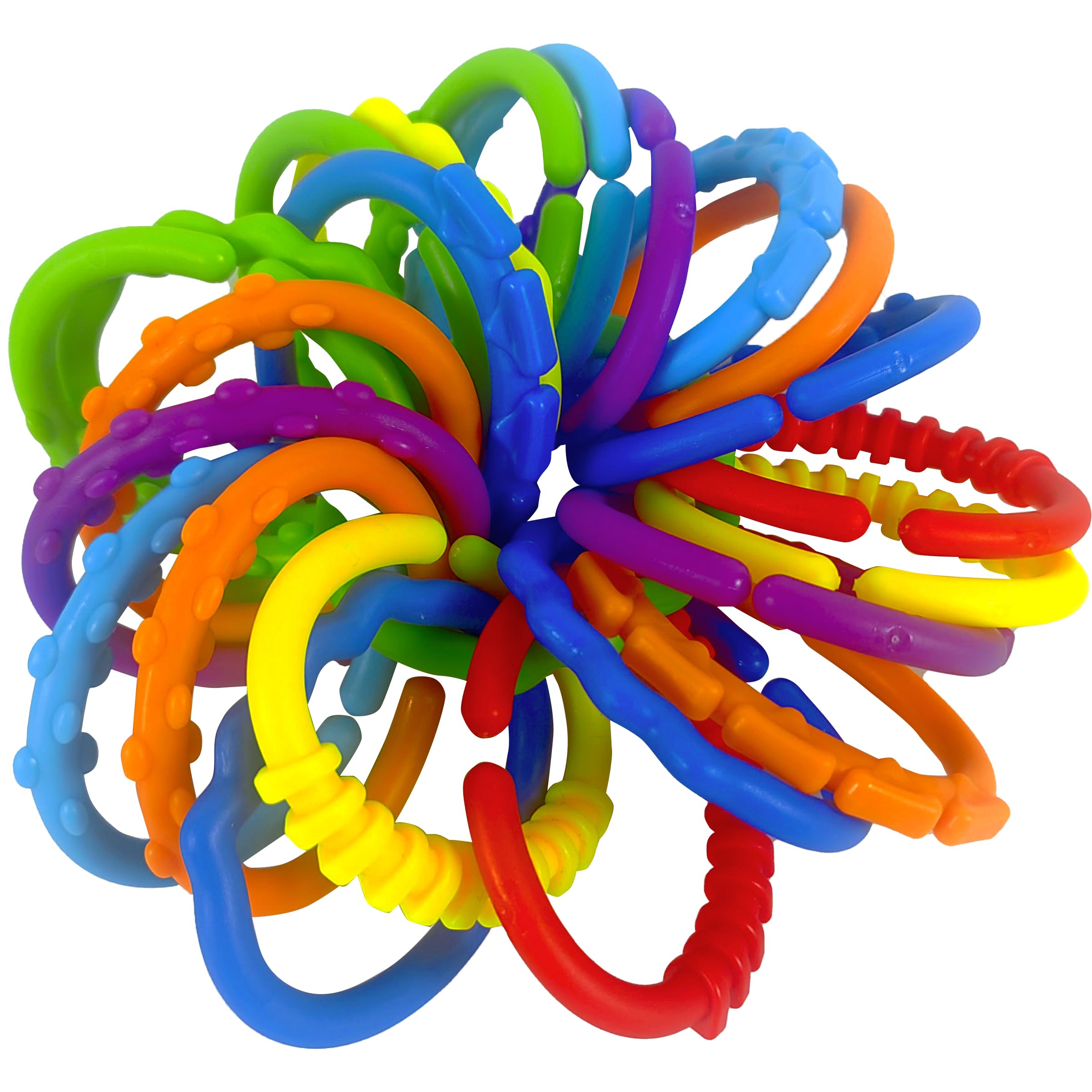 Amazon.com : KUTOI Baby Rings Toy Links - 24 Pcs Colorful Teething